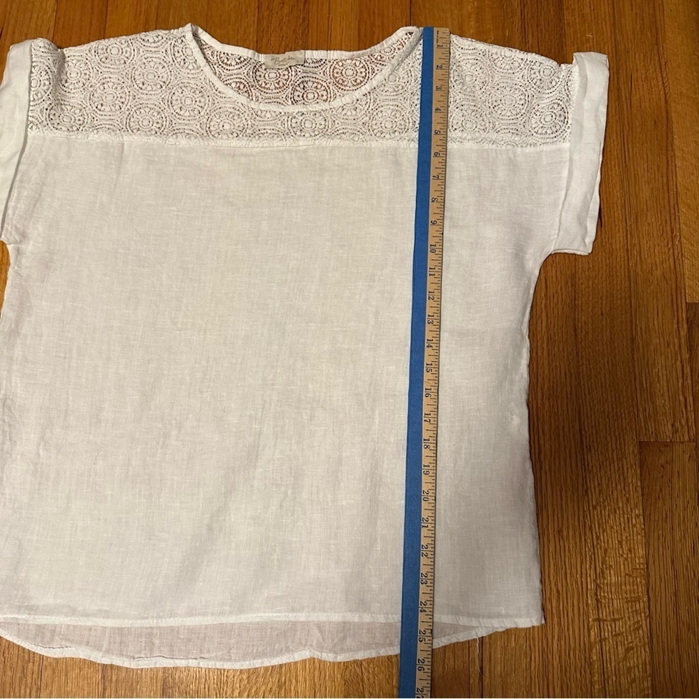 Bellambra Linen  Adult  Short Sleeve Shirt  Women’s Large (c6 - Picture 4 of 10